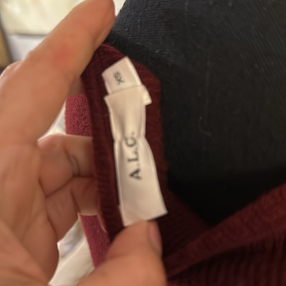 A.L.C. Burgundy Knit sweater size XS - Picture 4 of 5